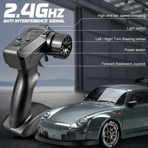 1:24 Scale Porsche Simulated RC Drifting Car | High-Speed 20 Km/H - Image 4